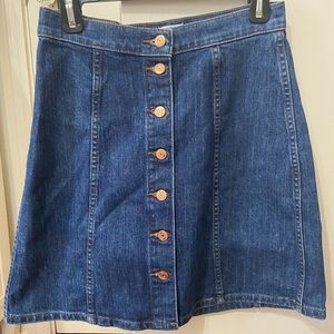 J. Crew denim mini skirt size 27